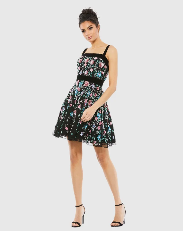 Floral Embellished A-line Dress - FINAL SALE