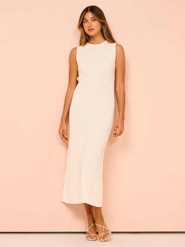 Friends with Frank The Sleeveless Cleo Dress in Cream