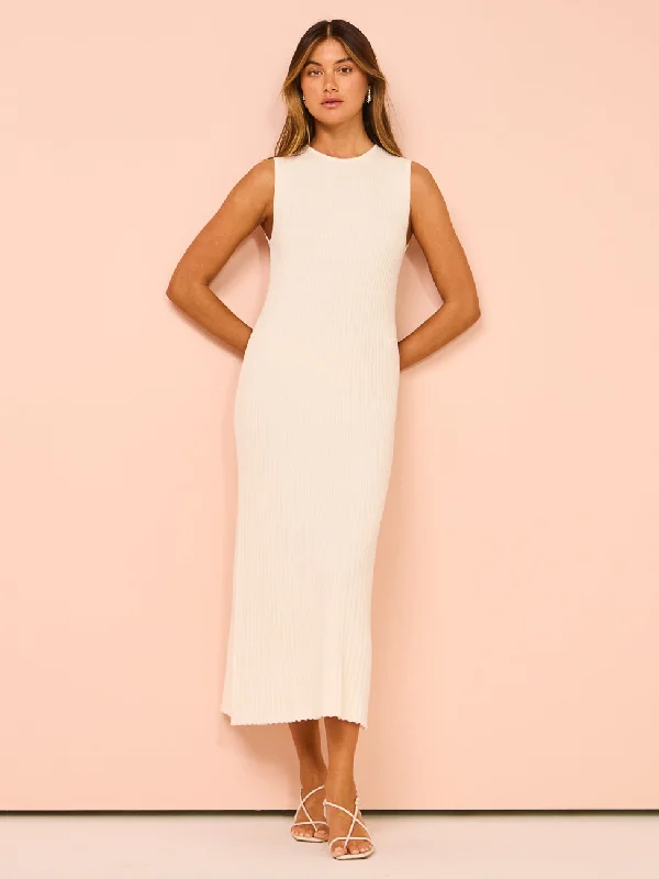 Friends with Frank The Sleeveless Cleo Dress in Cream