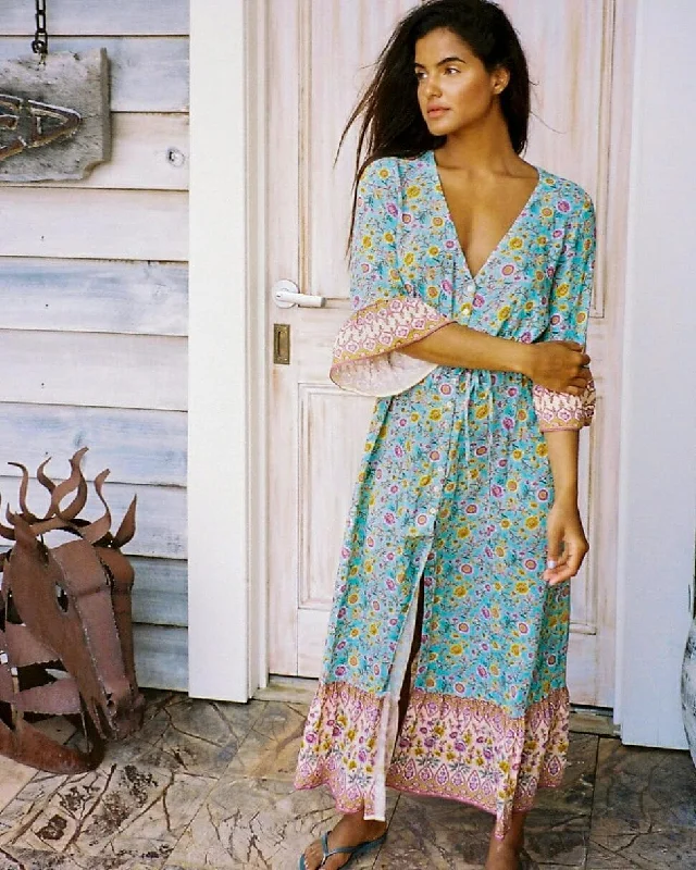 BerriesJam - Green Youth Cottagecore Maxi Dress