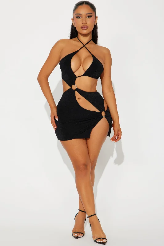 Azura Micro Mini Dress - Black