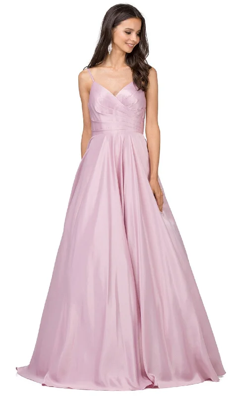 Dancing Queen - Ruched Sweetheart Pleated Prom Gown 2339 - 1 pc Dusty Pink in Size XS Available