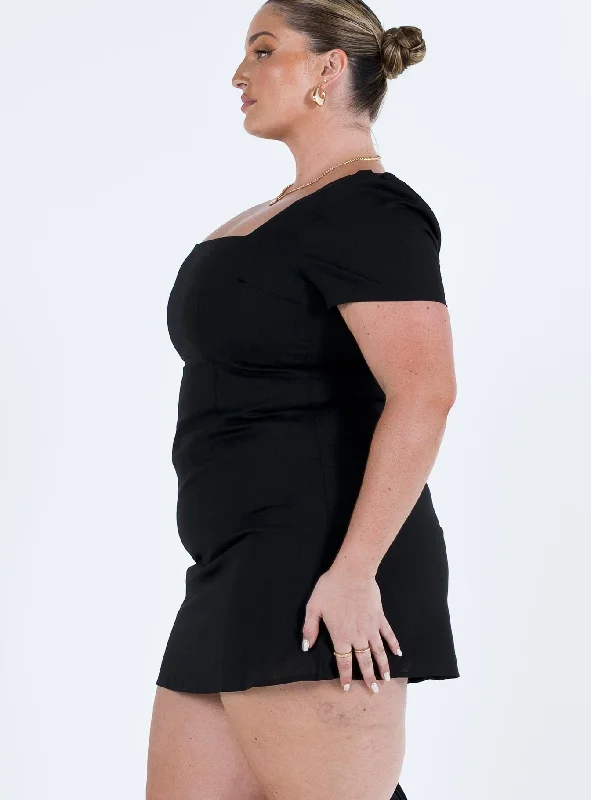 Hastings Mini Dress Black Curve