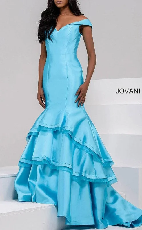 Jovani 31100 Long Off Shoulder Prom Dress