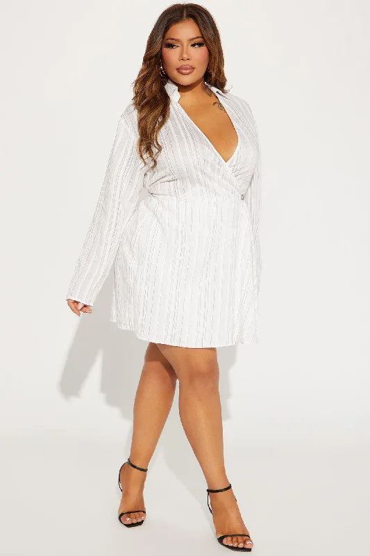 Madelyn Rayon Mini Dress - White