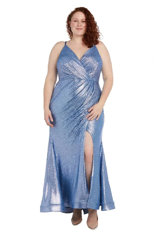 Morgan & Co 22122W Long Plus Size Formal Prom Dress