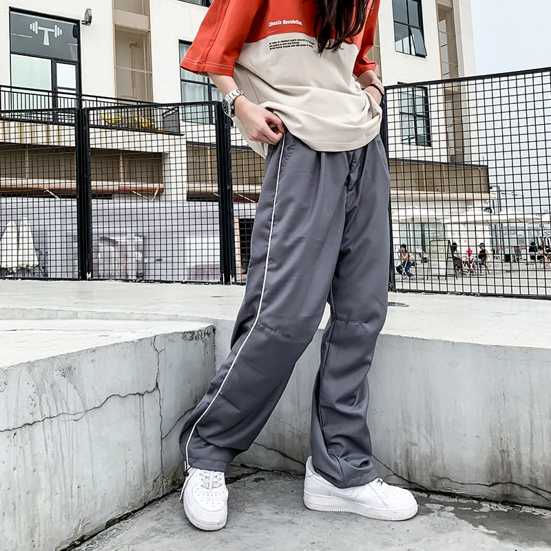 Flytonn-Korean style, Casual fashion, INS dressing, Lazy style, Graduation gift 
NO. 1097 WINDBREAKER PANTS