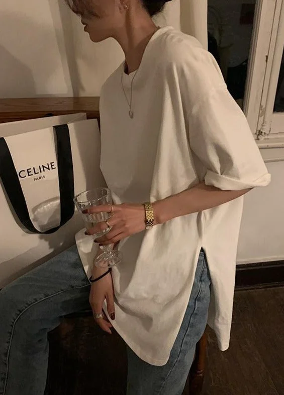 Flytonn-Korean style, Casual fashion, INS dressing, Lazy style, Graduation gift 
NO. 1226 OVERSIZED T SHIRT