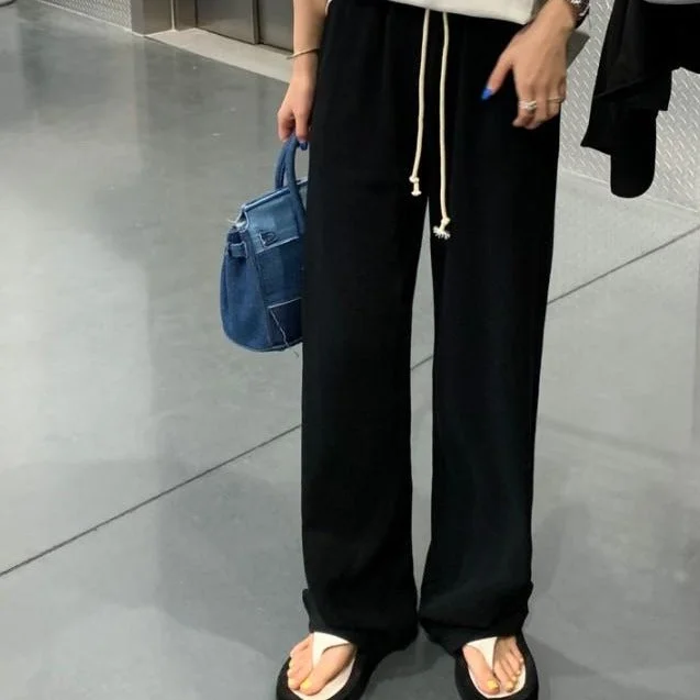 Flytonn-Korean style, Casual fashion, INS dressing, Lazy style, Graduation gift 
NO. 1373 WAFFLE DRAPE PANTS