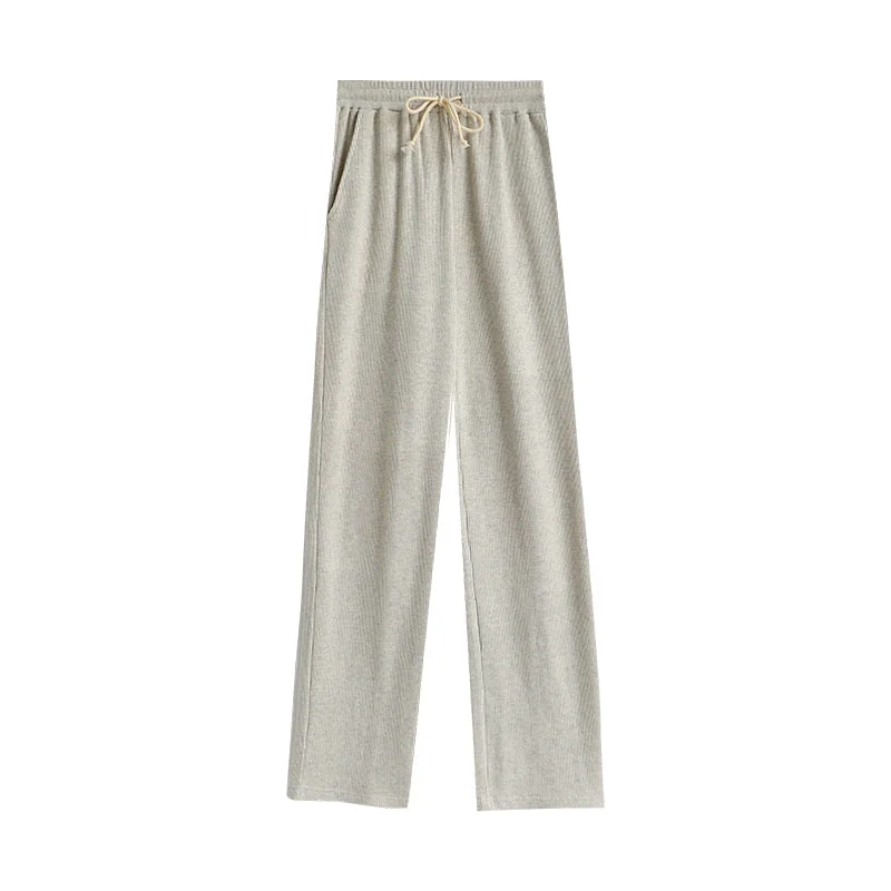 Flytonn-Korean style, Casual fashion, INS dressing, Lazy style, Graduation gift 
NO. 1373 WAFFLE DRAPE PANTS