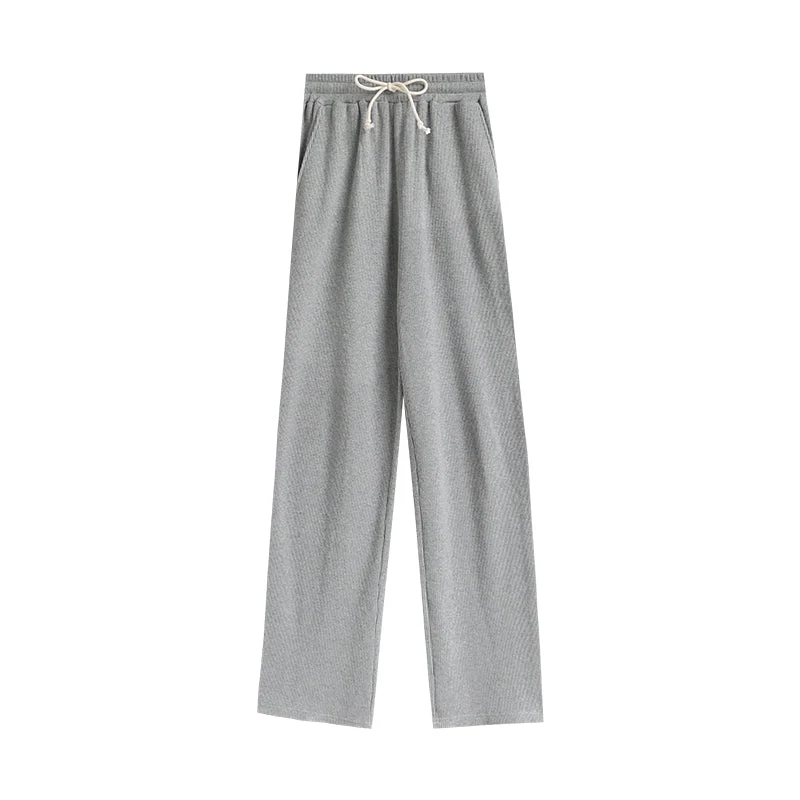 Flytonn-Korean style, Casual fashion, INS dressing, Lazy style, Graduation gift 
NO. 1373 WAFFLE DRAPE PANTS