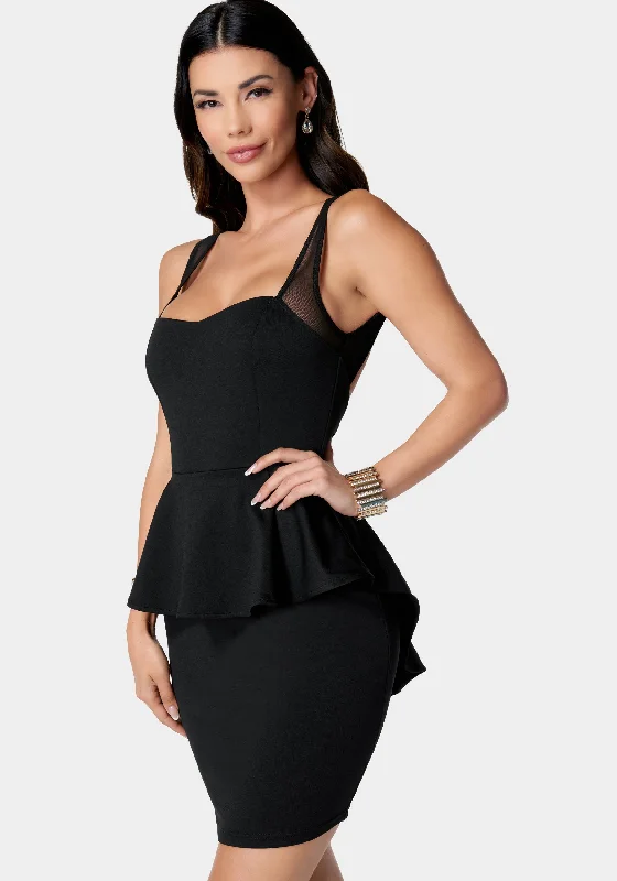 Peplum Mini Dress