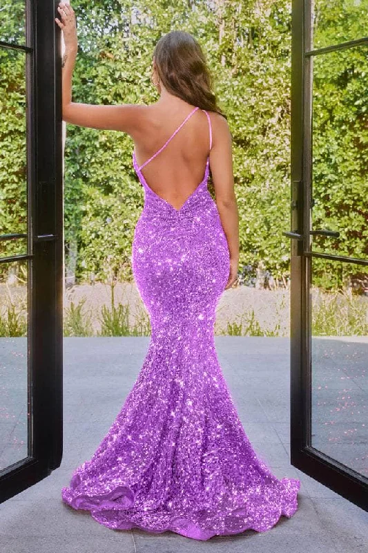 Portia and Scarlett - PS22350 One-Shoulder Sequin Mermaid Gown