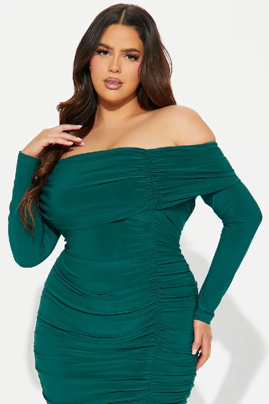 Rebecca Midi Dress - Hunter