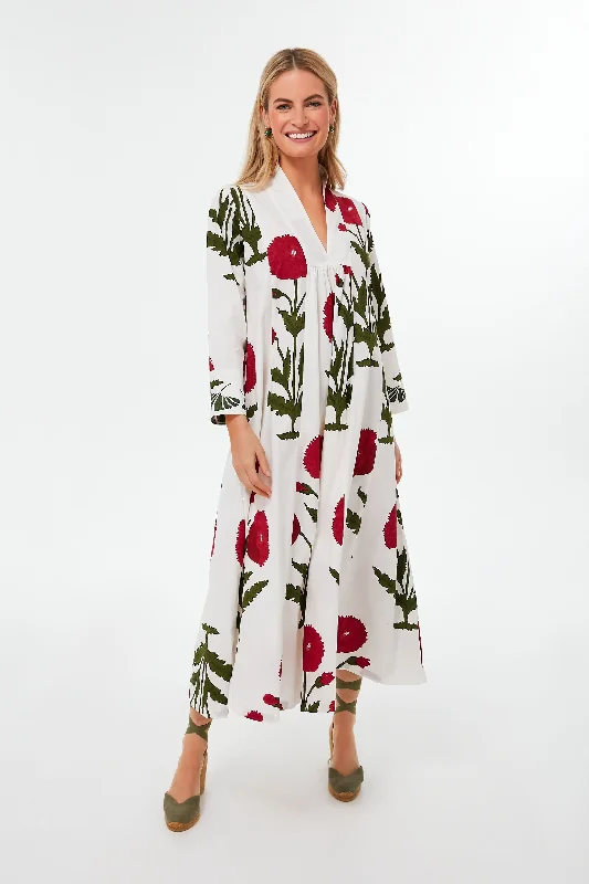 Red Poppy Krait Kaftan