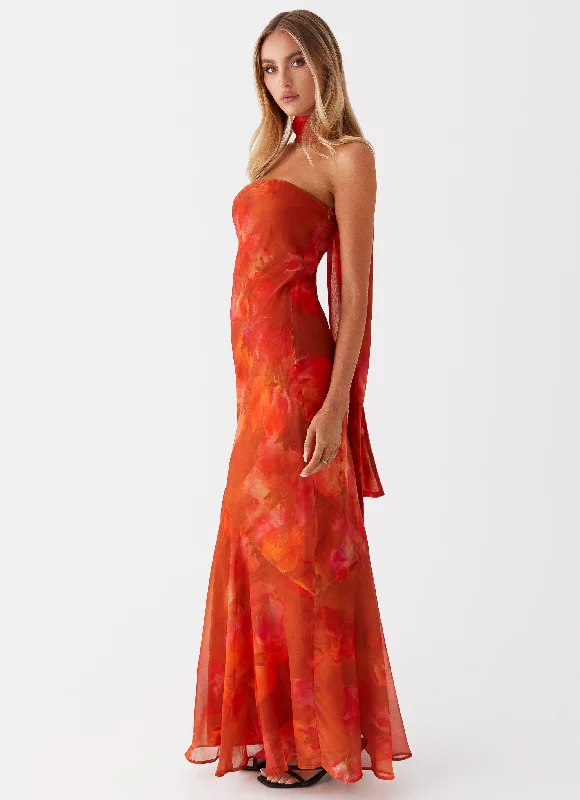 Under The Pagoda Maxi Dress - Amber