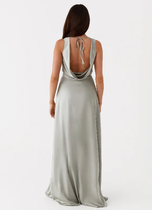 Winnie Cowl Back Maxi Dress - Sage