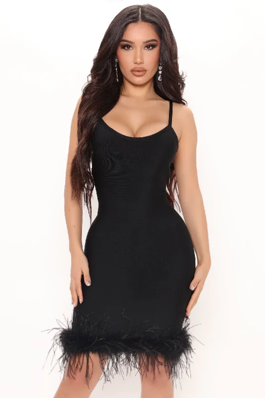 Yvana Bandage Mini Dress - Black