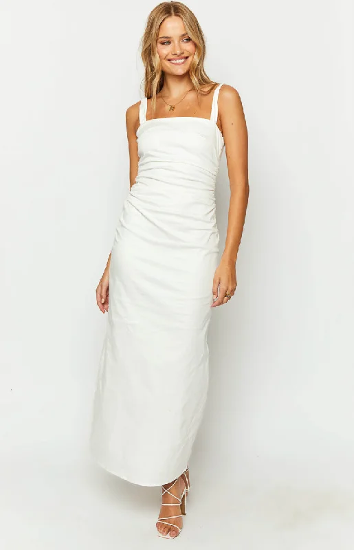 Angelic Aura White Maxi Dress