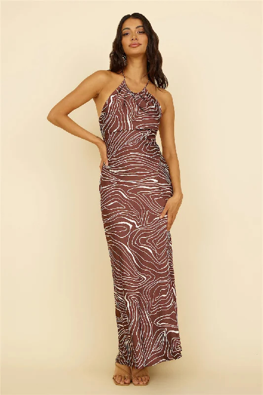 Asking You Maxi Dress Brown