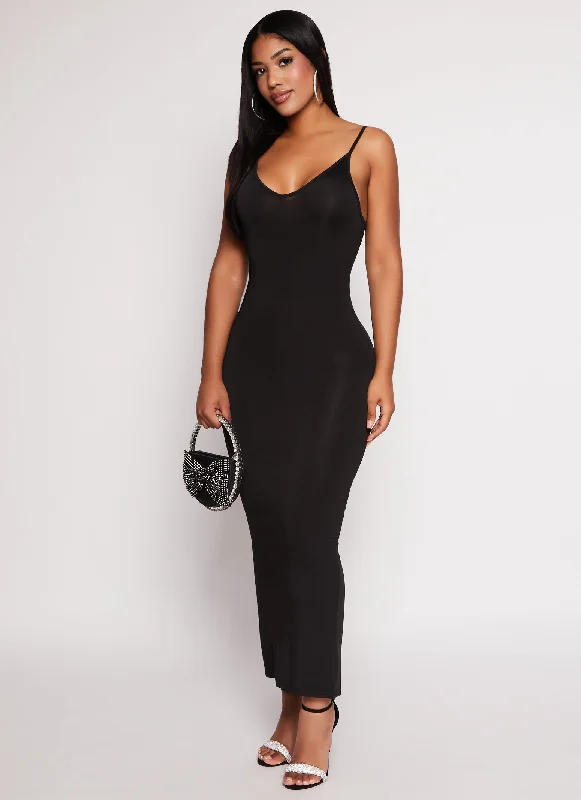 Daisy V Neck Bodycon Maxi Dress