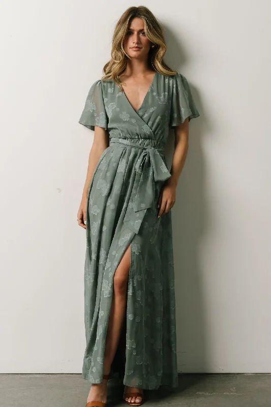 Faye Maxi Dress | Eucalyptus