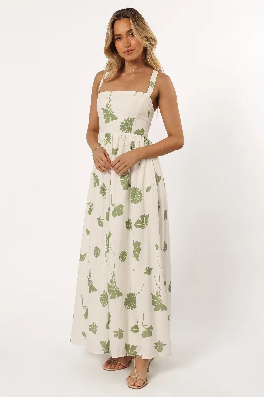 Hazel Maxi Dress - Sage Floral