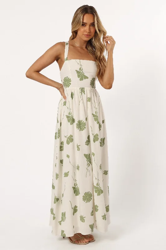 Hazel Maxi Dress - Sage Floral