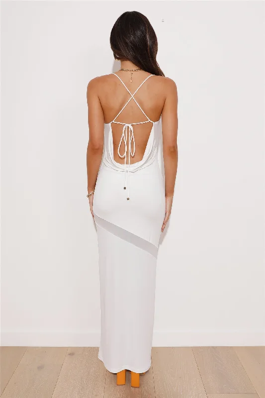 Hotter Than All Maxi Dress White