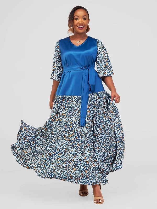 Mariste Rich Aunt Dress - Blue Floral