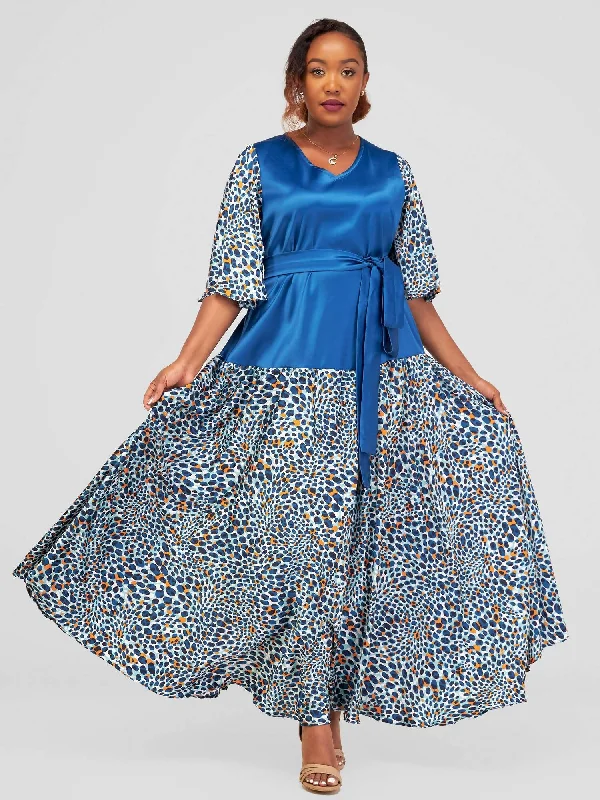 Mariste Rich Aunt Dress - Blue Floral