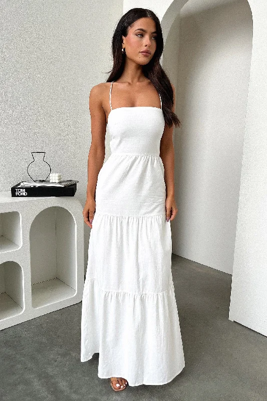 Nethia Maxi Dress - White