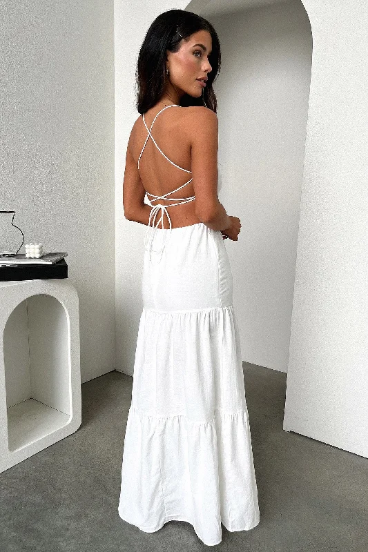 Nethia Maxi Dress - White