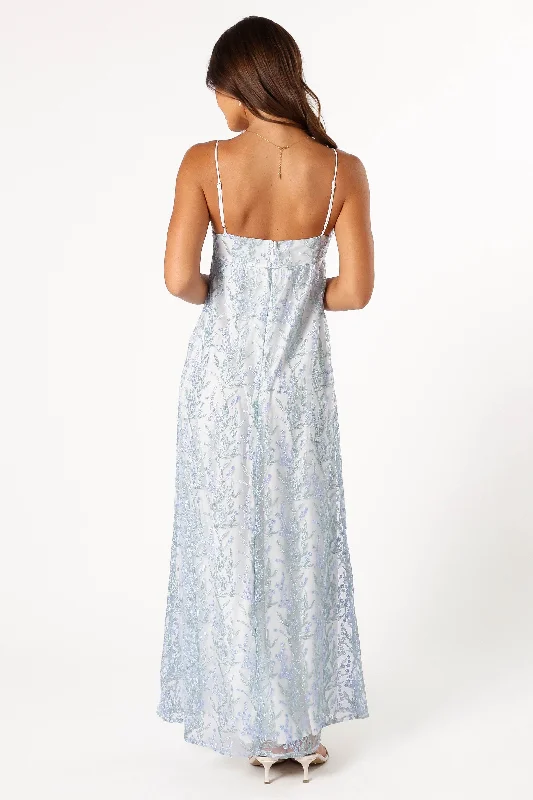 Nolan Maxi Dress - Blue Floral