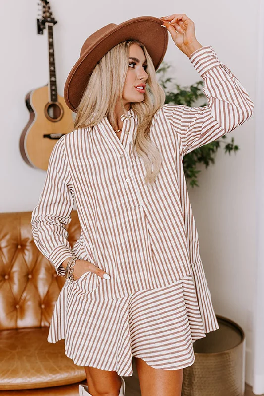 Stripe A Pose Mini Dress