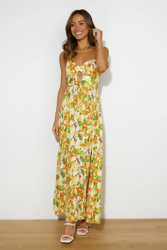 Sunset Pictures Maxi Dress Yellow