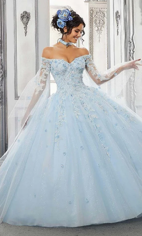 Vizcaya by Mori Lee - 60143 Beaded Off Shoulder Ball Gown