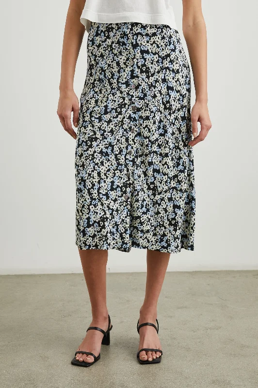 ROSETTA SKIRT - MIDNIGHT MEADOW FLORAL