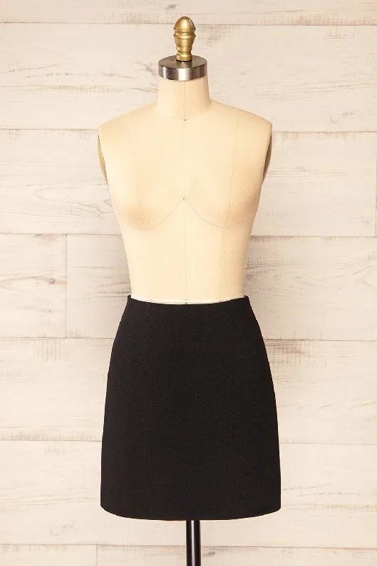 Vailoa Black | Short A-Line Skirt