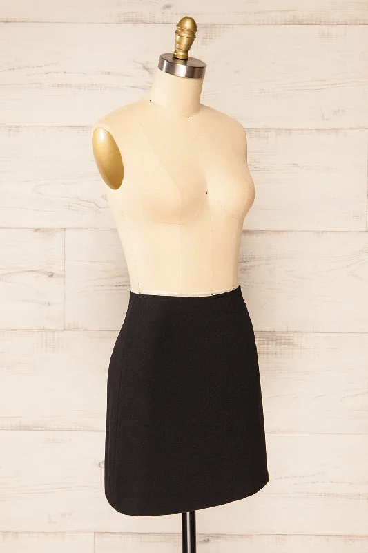 Vailoa Black | Short A-Line Skirt