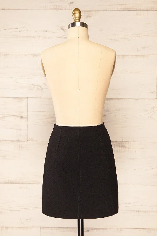 Vailoa Black | Short A-Line Skirt