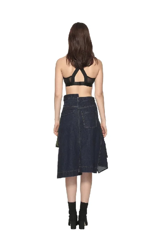 Asymmetric Patchwork Skirt