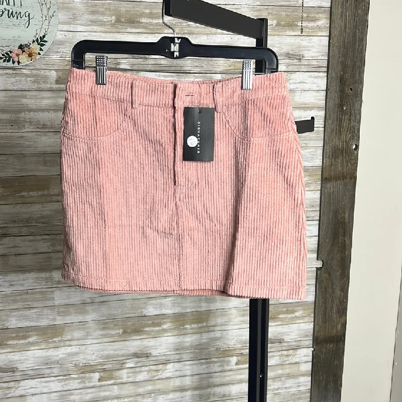 Corduroy mini skirt