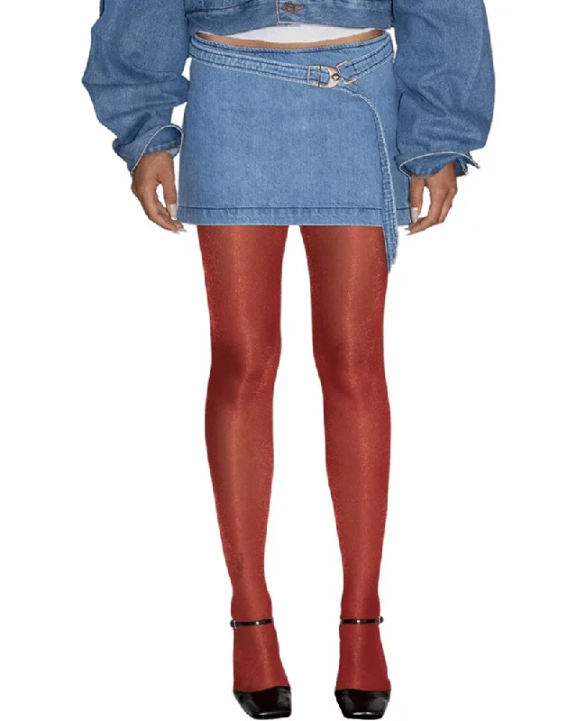 EB Denim Wrap Mini Skirt