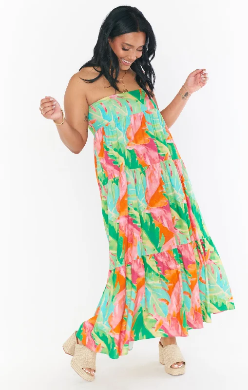 Melody Maxi Skirt ~ Tropics Palm