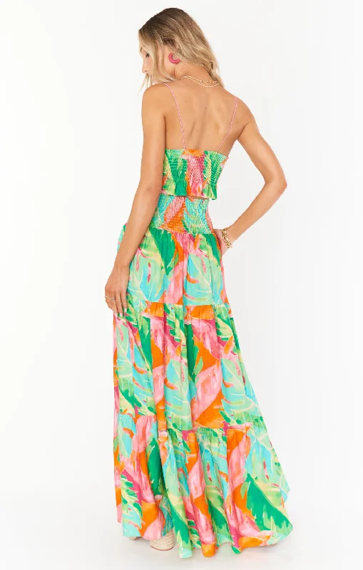 Melody Maxi Skirt ~ Tropics Palm