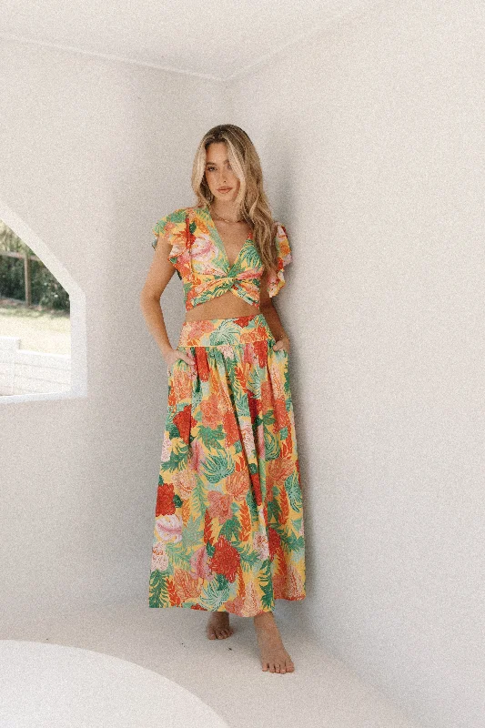 Miami Maxi Skirt - Leilani Print