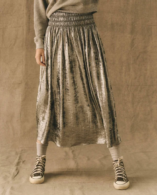 Viola Skirt In Silver