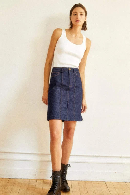 Denim Falaise Skirt