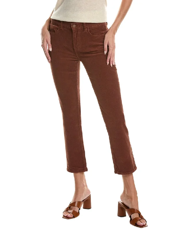 Hourly DealsDL1961 Mara Straight Copper Mid-Rise Instasculpt Ankle Cut Jean